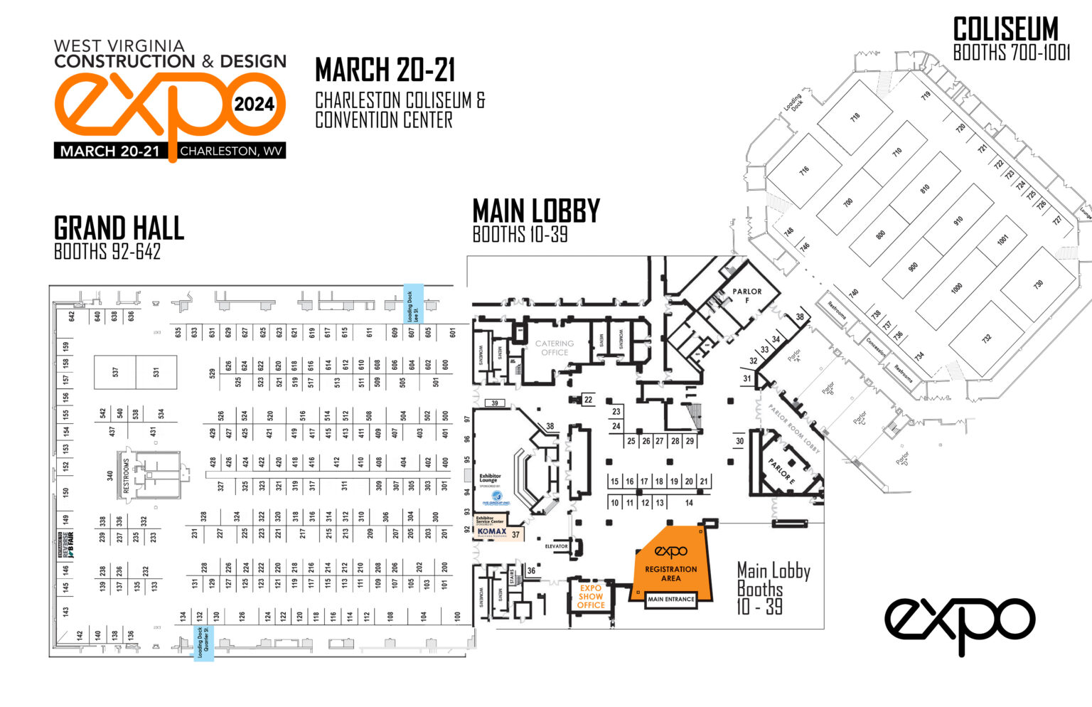 EXPO Booth Directory / Maps WV EXPO